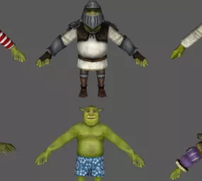 New Shrek Character 3d model