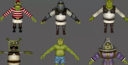 New Shrek Character 3d model New Shrek Character 3d model