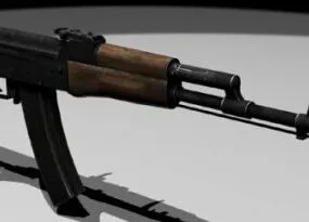 Ak74s Gun 3d model