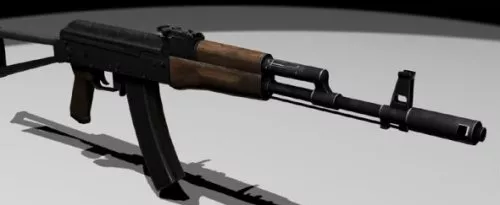 Ak74s Gun 3d model Ak74s Gun 3d model