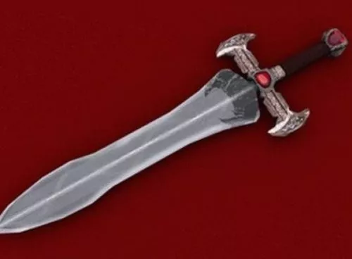 Retro Sword 3d model Retro Sword 3d model