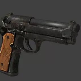 Pistol Gun 3d model
