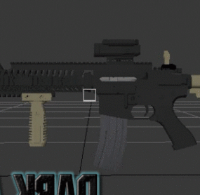 M4 Gun Weapon 3d model