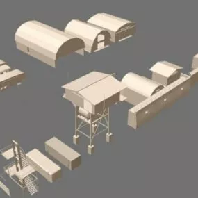 Various Buildings 3d model