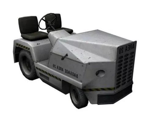 Modern Tow Tractor 3d model