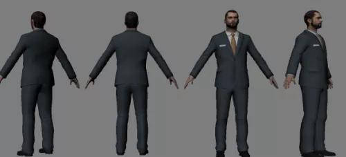 Mafia Boss Man Character 3d model Mafia Boss Man Character 3d model