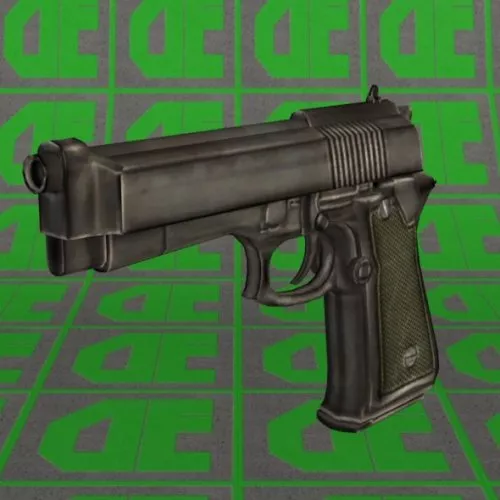 Handgun 3d model Handgun 3d model