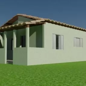 Country Old Style House 3d model