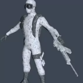 Soldier 3d model