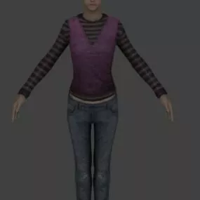 Generic Female 02 3d model