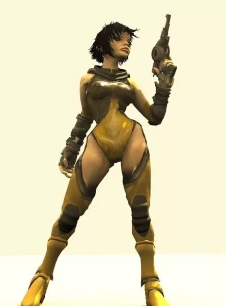 Sci-fi Girl Character 3d model Sci-fi Girl Character 3d model
