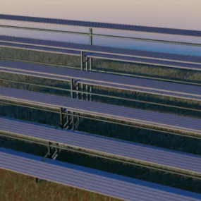 Bleachers Stadium 3d model