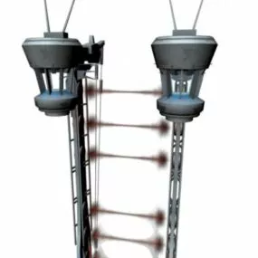 Fence Laser Gate 3d model