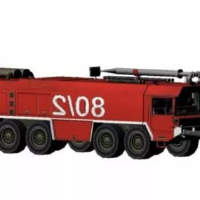 Fire Truck German Presence Faun Flkfz8000 3d model