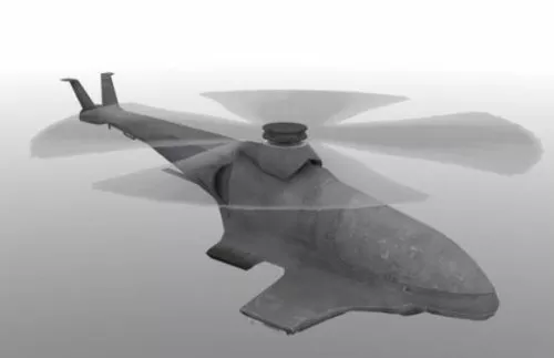 Futuristic Scout Drone With Robot Arm 3d model