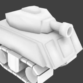 Cartoon Tank 3d model