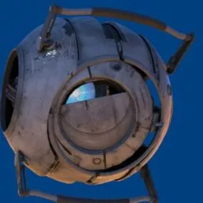 Wheatley Robot Character 3d model