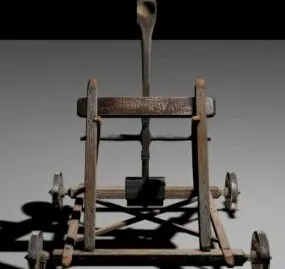 Medieval Catapult Weapon 3d model