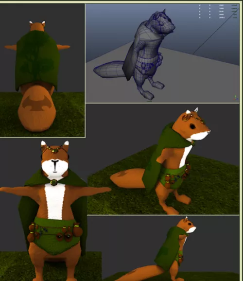 Squirrel Magician 3d model Squirrel Magician 3d model