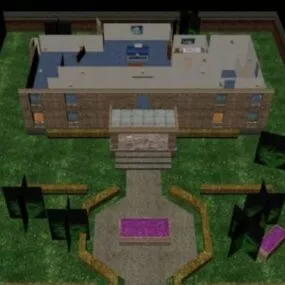 Estate Building 3d model