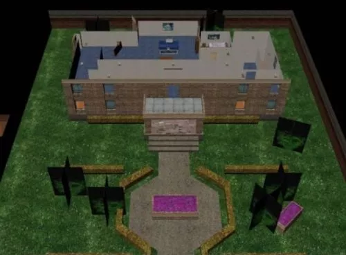Estate Building 3d model Estate Building 3d model