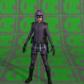 Hit-girl 3d model