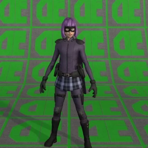 Hit-girl 3d model Hit-girl 3d model
