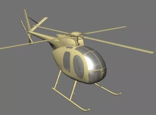 Modern Utilities Helicopter Aircraft 3d model