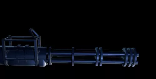 Weapon Minigun 3d model Weapon Minigun 3d model