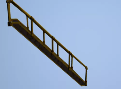 Iron Railing Building Guardrail 3d model