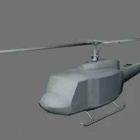 Lowpoly Helicopter 3d model