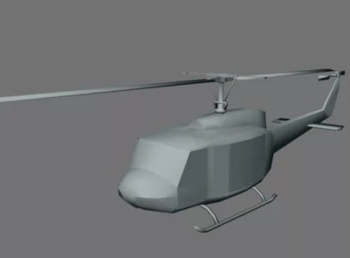 Bell 206 Helicopter 3d model