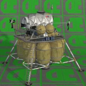 Lander Nasa Moon Robot 3d model