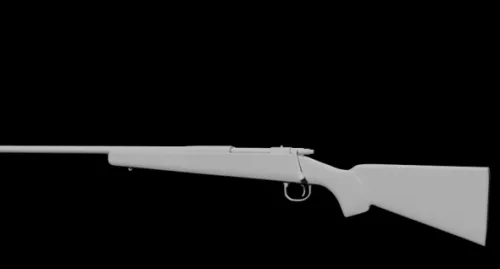 Remington 700 Rifle 3d model Remington 700 Rifle 3d model
