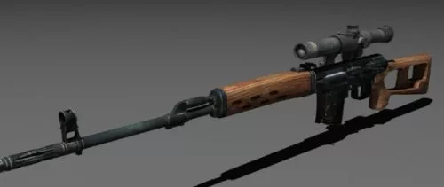 Svd Sniper Gun 3d model Svd Sniper Gun 3d model