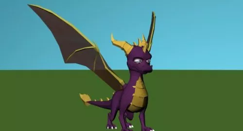 Spyro Dragon 3d model Spyro Dragon 3d model
