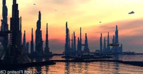 Scifi City Building Exterior Scene 3d model Scifi City Building Exterior Scene 3d model