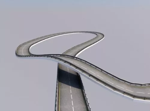 Old Road 3d model