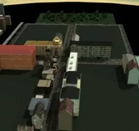 Little Town  Building 3d model