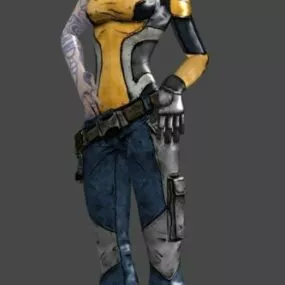 Borderlands Character 3d model
