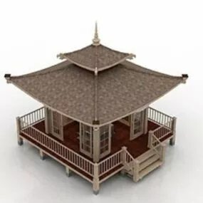 Asian Arbor Building 3d model