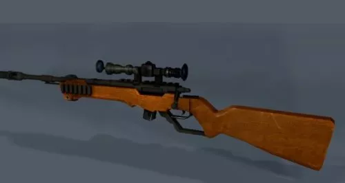 Sniper 3d model Sniper 3d model