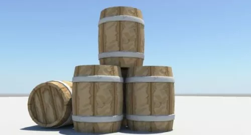 Medieval Barrels 3d model Medieval Barrels 3d model