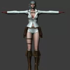 Lady 3d model