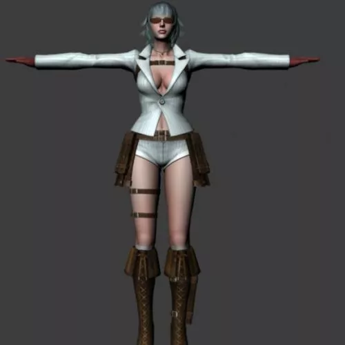 Lady 3d model Lady 3d model