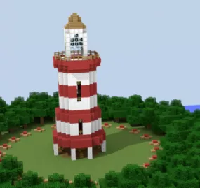 Minecraft World Scene 3d model