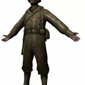 Ww2 Soldier 3d model