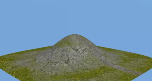 Nature Country Field Scene 3d model