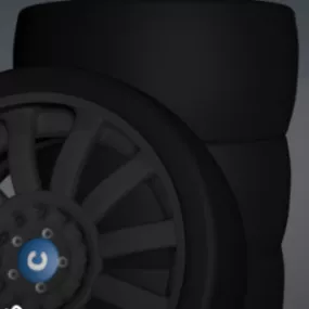 Car Racing Wheel 3d model
