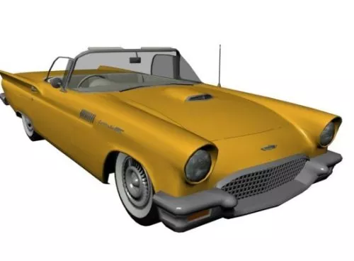 Car Ford Thunderbird 3d model Car Ford Thunderbird 3d model